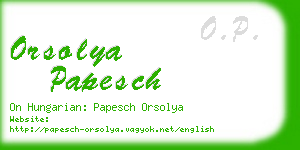 orsolya papesch business card